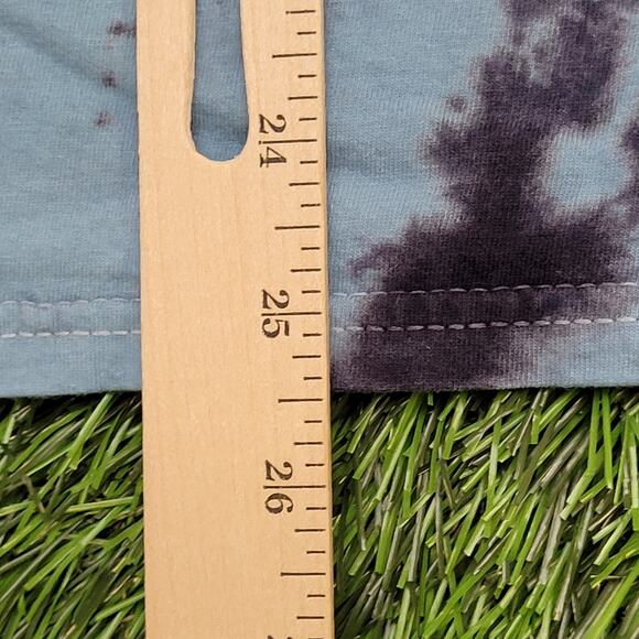 ACDC Lightning Shirt Womens Small 18x25 Blue Black Tie-Dye - Picture 10 of 11